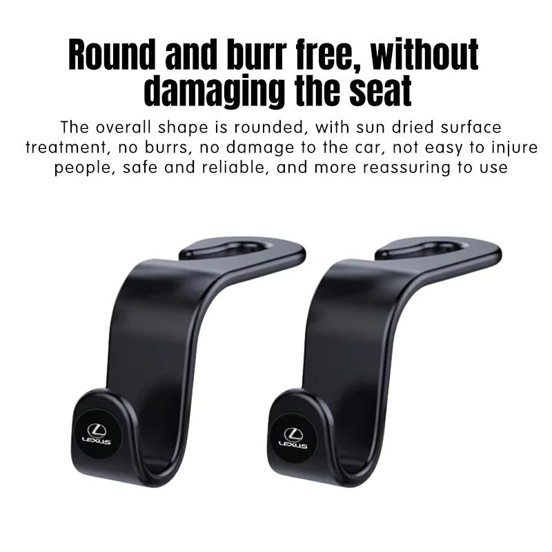 2026 Hot Interior Stickers Car Headrest Hooks Hanger For Lexus ES240 ES250 ES350 IS250 IS300 RX270 GS NX300 RX300 RX350 RX400H S