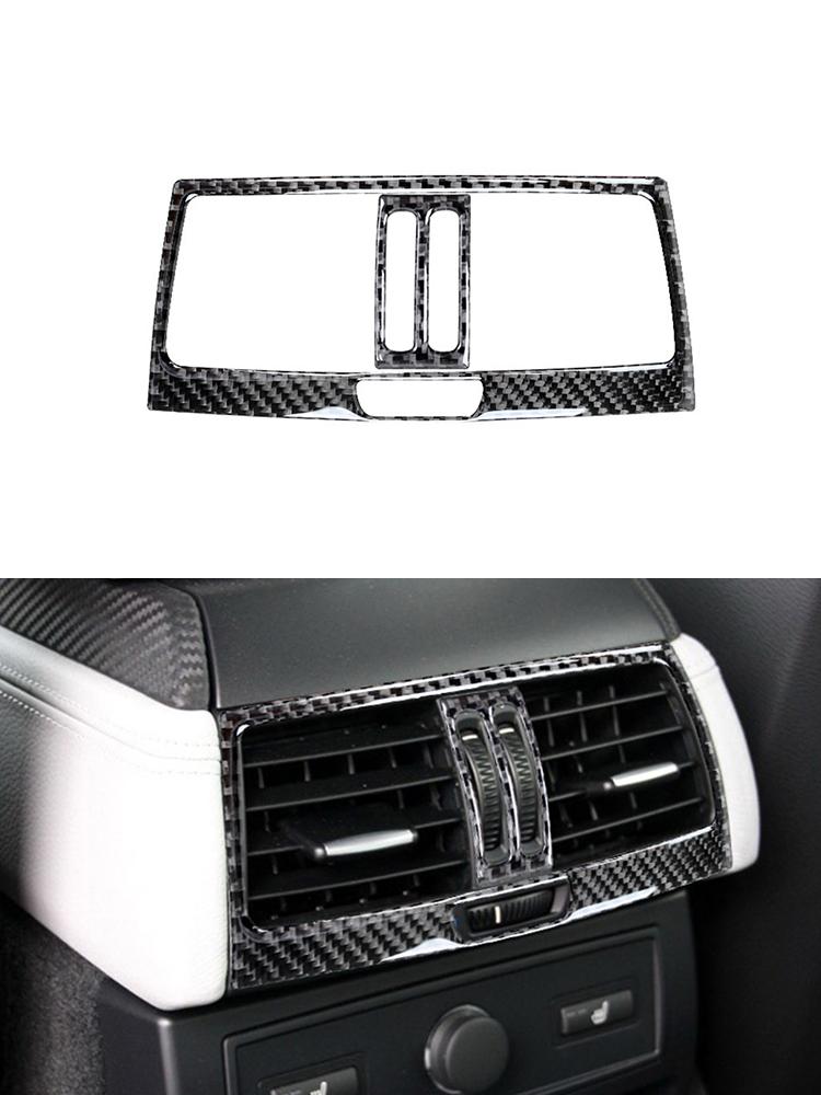 Carbon Fiber Car Interior Central Control Gear Shift Panel Trim Cover Stickers For BMW X5 E70 X6 E71 2008-2013 Car Accessories