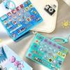 Mini Keyboard Fidget Clicker Keychain Mini Mechanical Button Stress Relief Toy for ADHD Autism Sensory Needs