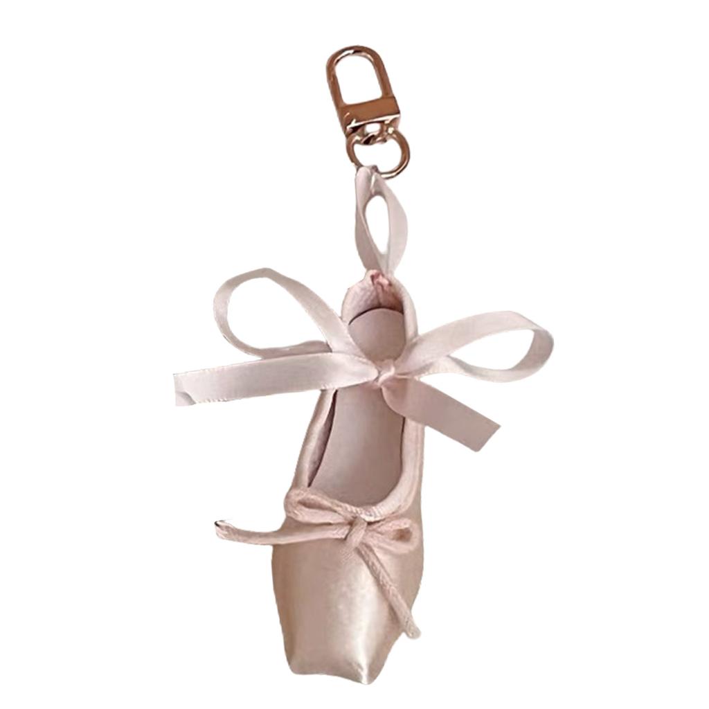 Elegant Ballet Shoes Keychain Alloy Key Holder Unique Keyring Bag Pendant Fashion Accessory for Women and Girls