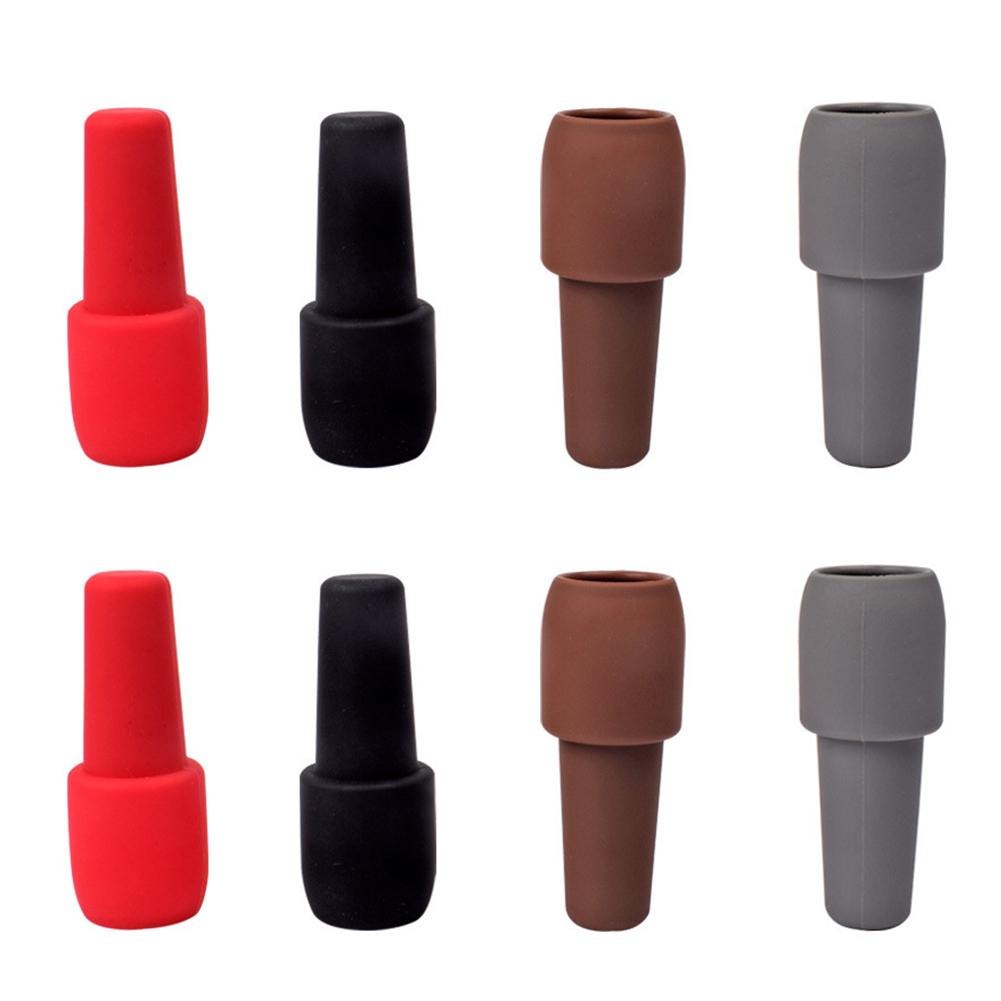 8Pcs Silicone Wine Stoppers Reusable Sparkling Wine Bottle Stoppers Leak Proof Wine Sealing Plugs Bar Bartender Accessories