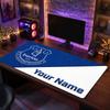 Everton FC Custom Large Mouse Pad, Personalized Name Text Print, Football Logo Non‑Slip Desk Mat Gaming Gift
