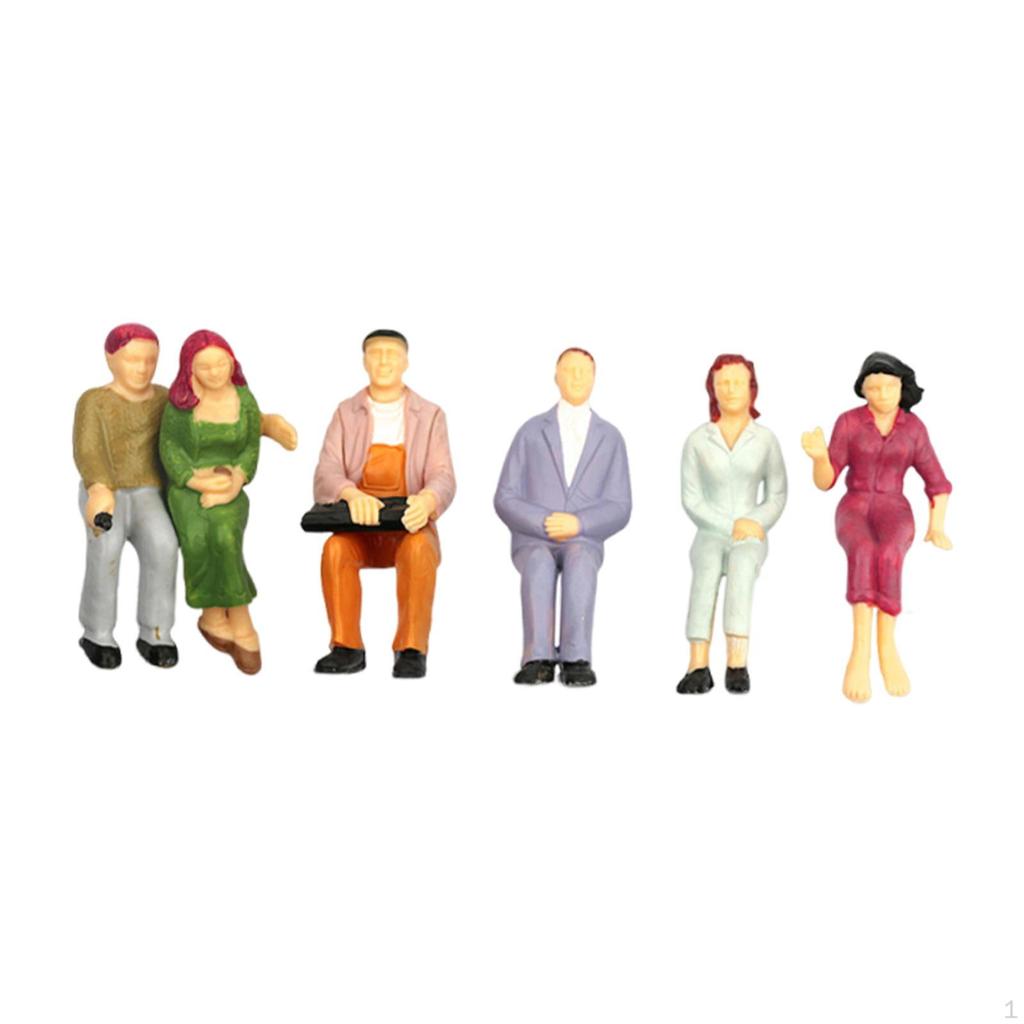 1/25 Miniaturfiguren Diorama, Puppenhaus Zubehör DIY Projekte Winzige Ornamente Mini Menschen