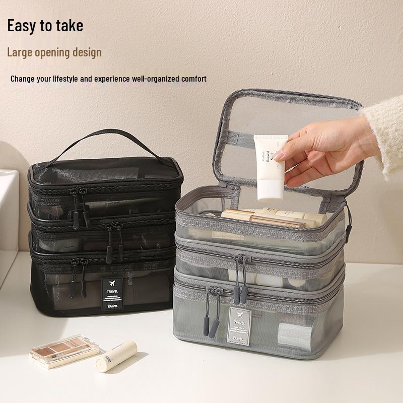 Large Capacity Portable Makeup and Skincare Travel Bag