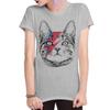 Kitty Stardust Lustiges Kunst T-Shirt, David Bowie Katze T-Shirt, Herren Damen Alle Größen (wr-264)