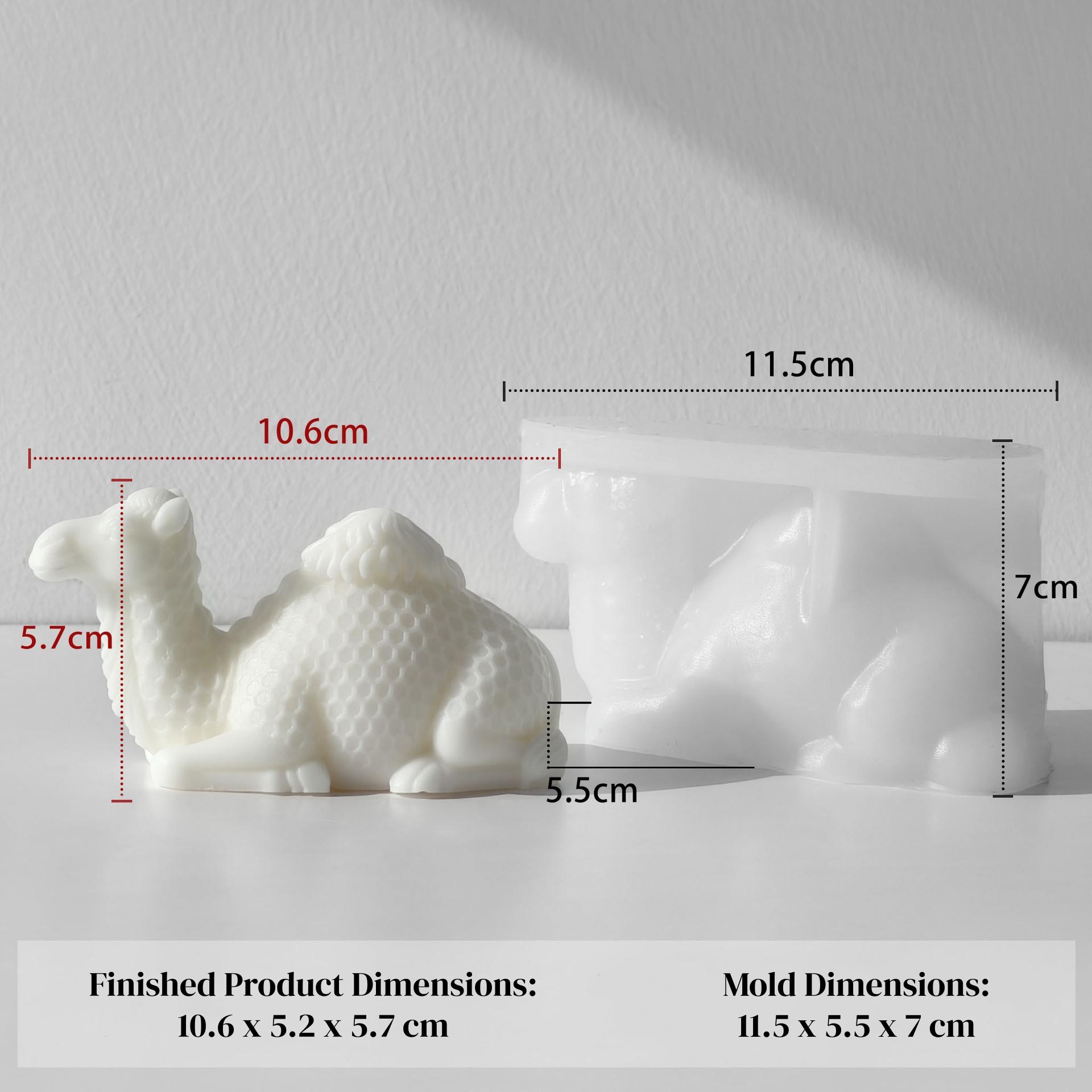 Moon Camel Handmade Aromatherapy Diffuser Stone Ornament Silicone Mold DIY Moon Camel Aromatherapy Candle Silicone Mold