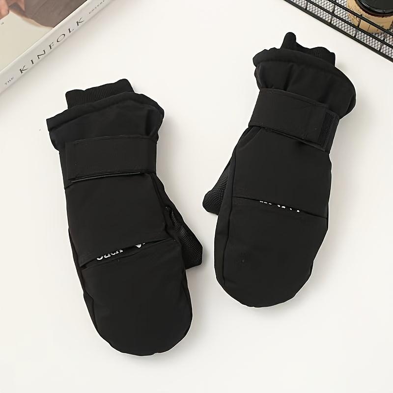 Rękawice zimowe - Ciepłe z podszewką z polaru do jazdy na nartach i aktywności na świeżym powietrzu, Można prać ręcznie