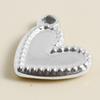 6pcs High Quality Assorted Stainless Steel Heart Charms For Jewelry Making Bracelets Keychain Pendant DIY Women Men Pendant Bulk