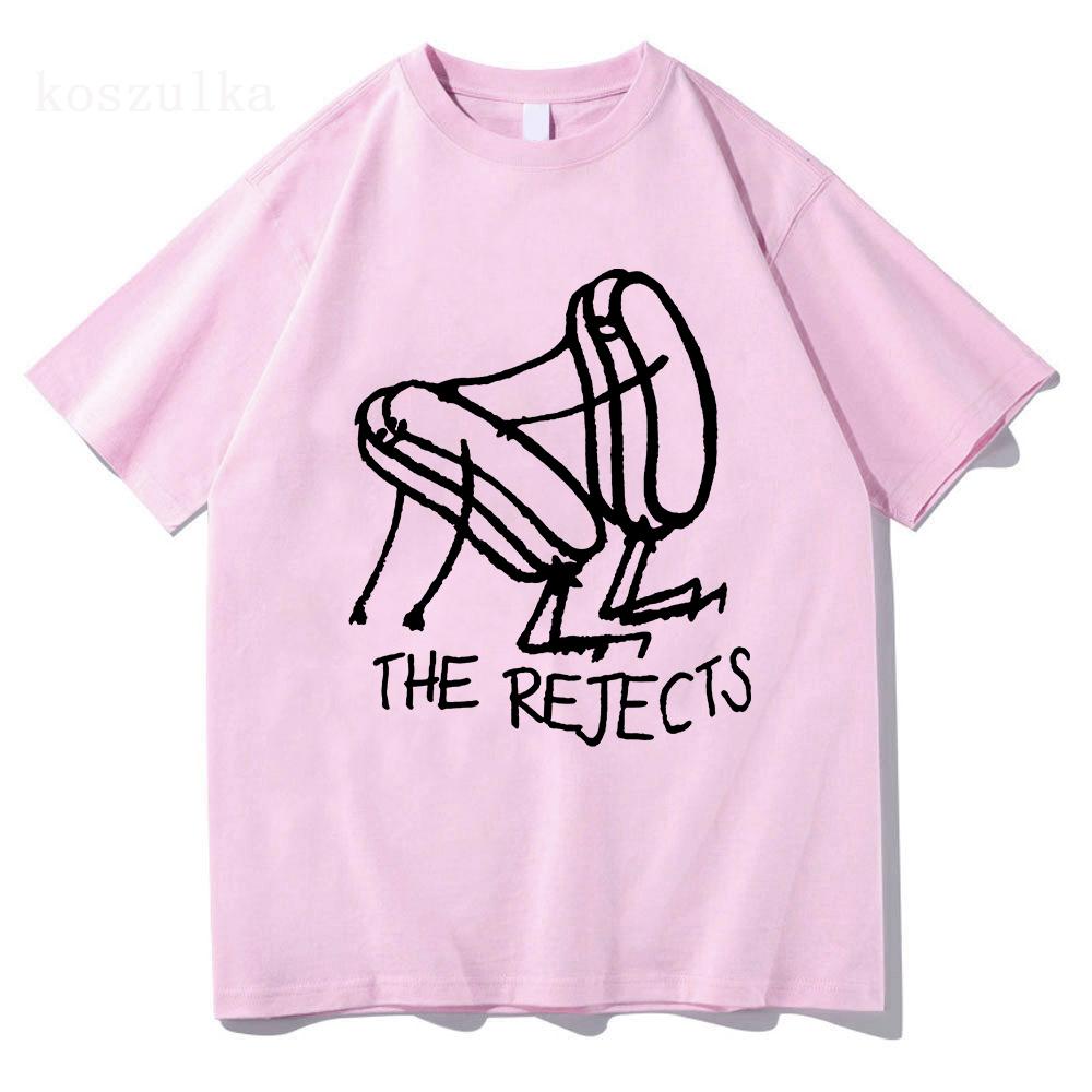 Rejects X Sarah Pardini T-Shirt Rockband The All-American Rejects T-Shirt Baumwolle Kurzarm Herren T-Shirts Streetwear Unisex Print