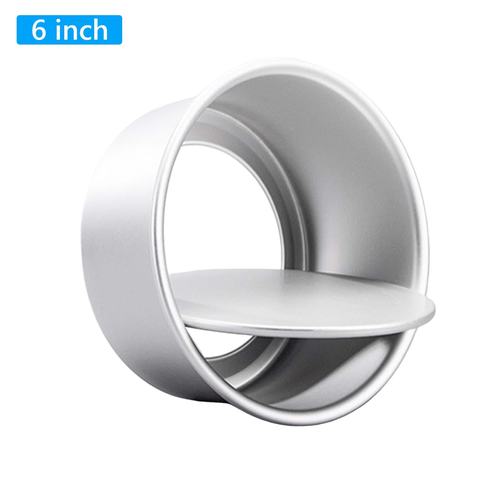 Round Cake Baking Pans with Removable Bottom Round Cake Tin Aluminum Alloy Nonstick for Home Wedding Birthday Party Bakeware