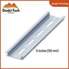 Aluminum Alloy Electrician Slide Rail - 4/8/12 Inch Top Hat Slotted Rail for Mounting Hardware Components