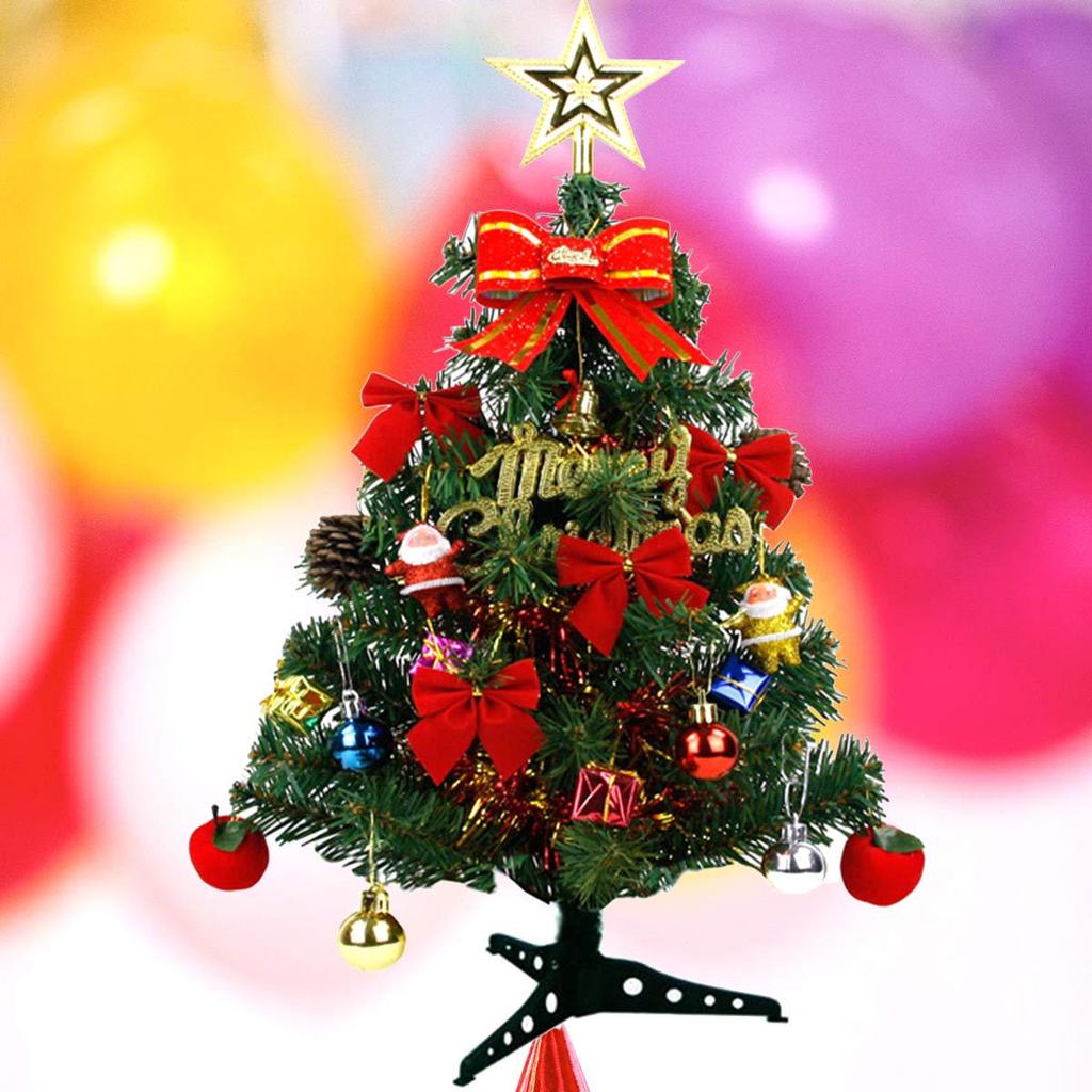 45Cm Artificial Christmas Tree for Desk DIY Christmas Decorations Festive Tabletop Holiday Decoration Indoor Decor