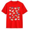 School Friends Crayon Shin Chan T-Shirt Summer Y2K Retro T Shirts 100 Cotton Tshirt For Mens Short Sleeves Clothing