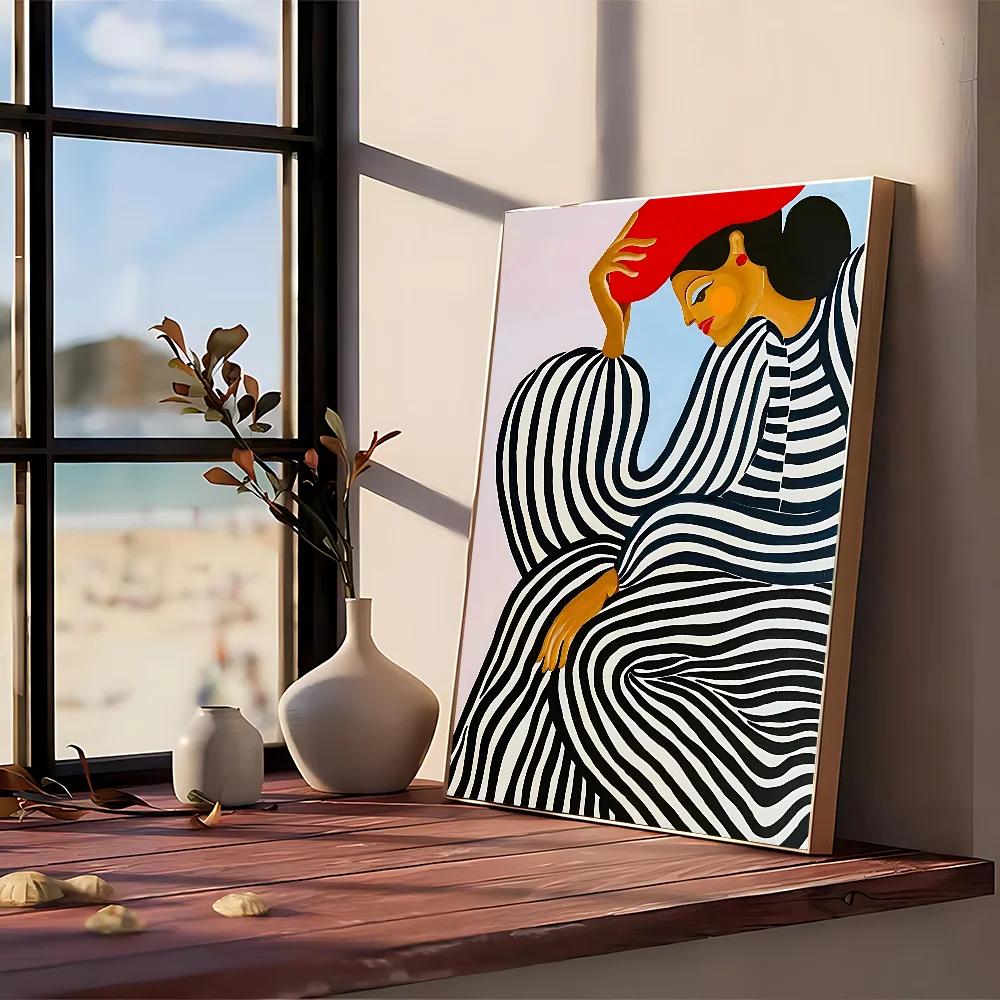 Gambar Abstrak Lind Poster No Framed Poster Kraft Club Bar Paper Vintage Poster Wall Art Painting Bedroom Study Stickers