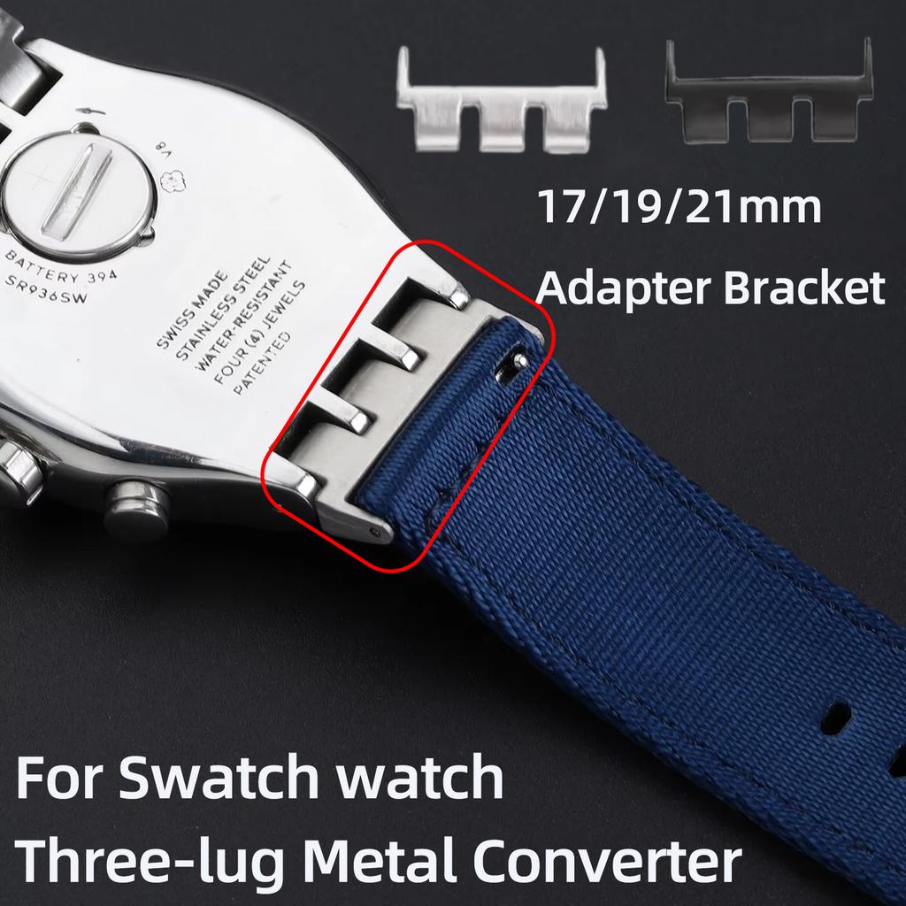 For Swatch watch accessories End Links watch triple port adapter strap17mm 19mm 21mm strap connector Adapter Converter With tool