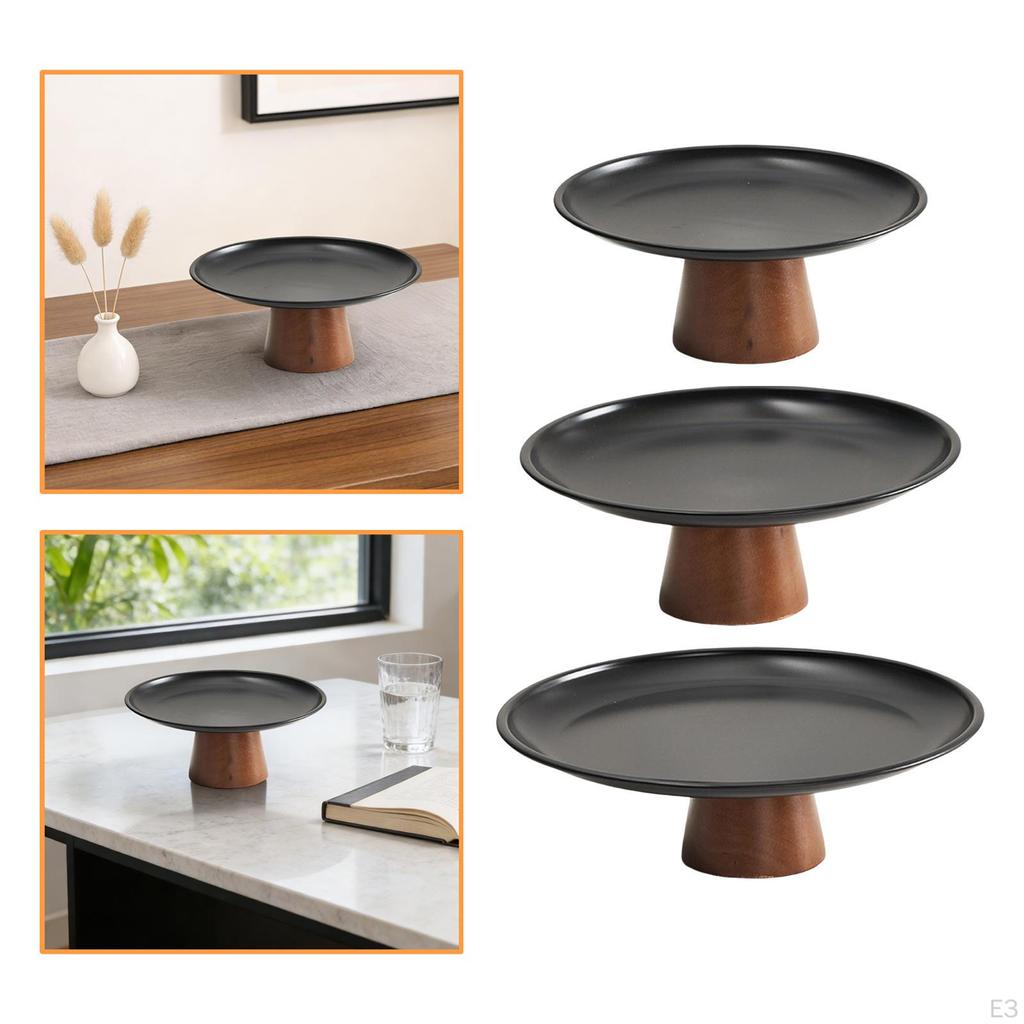 Pedestal Fruit Bowl Decorative Lightweight Versatile Snack Candy Storage Tray Food Dish for