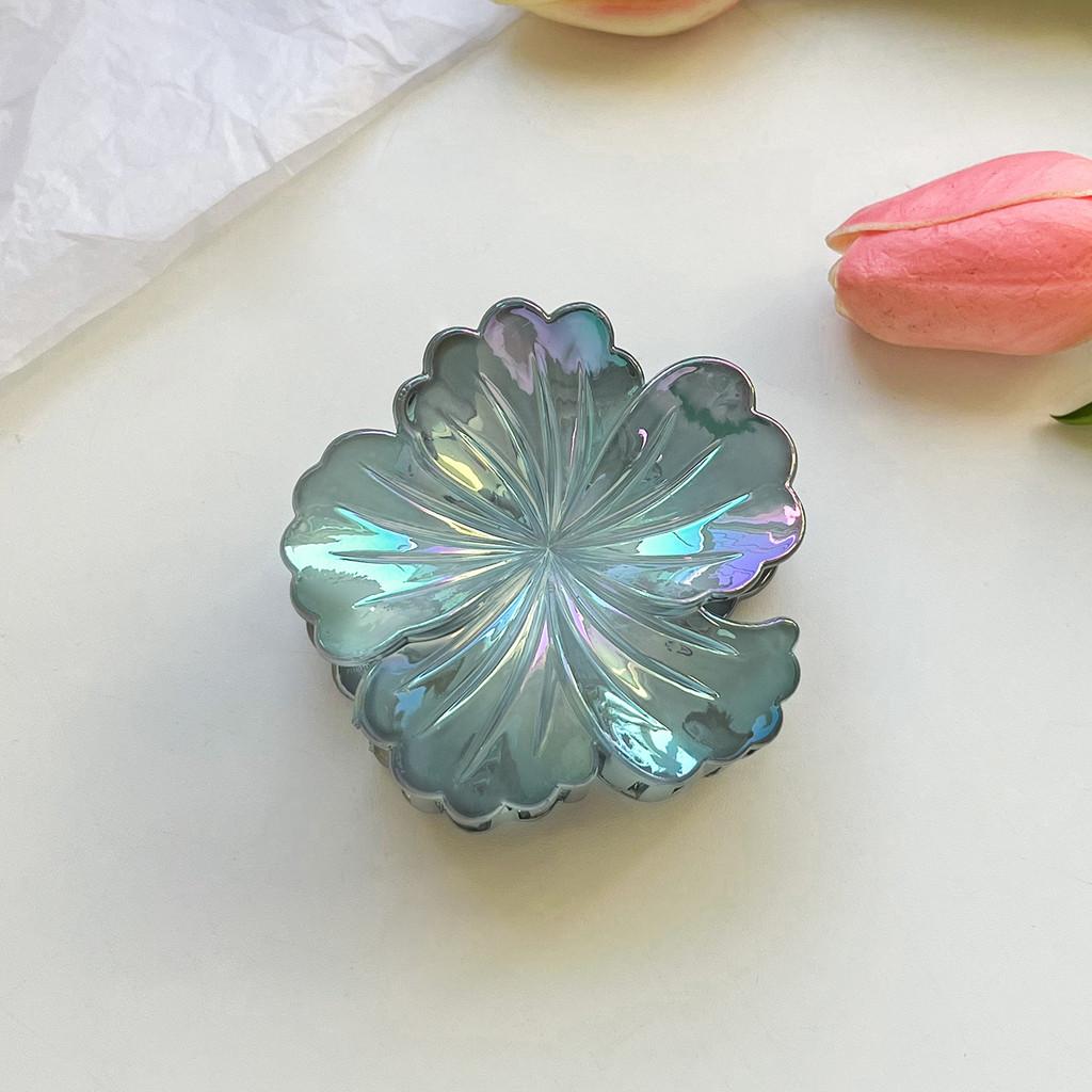 New Colorful Flower Hair Clip Women's European and American Fashion Shark Clip Hair Accessories