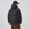 Men's 2025 Fashion Trend Black Hooded Down Jacket - 90% Down, Thick & Warm