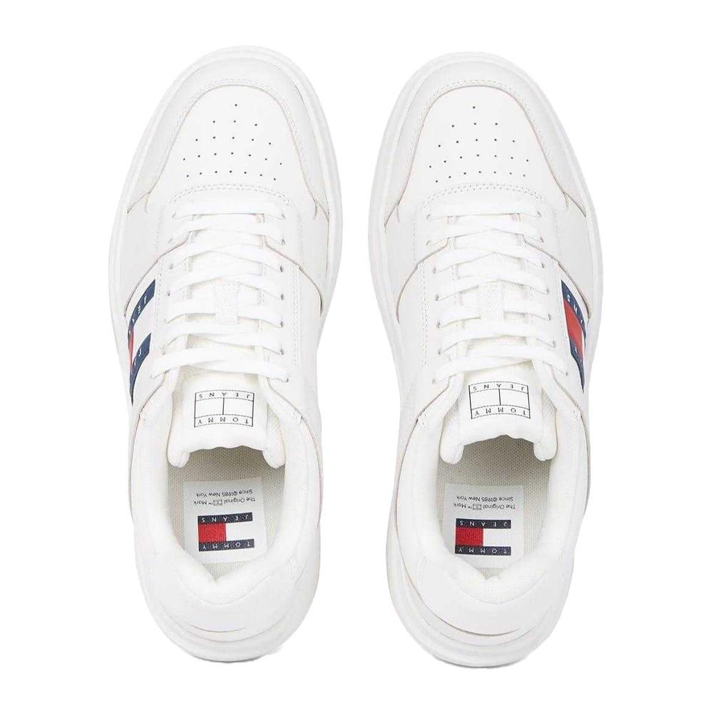 Tommy Jeans Mens Leather Trainers