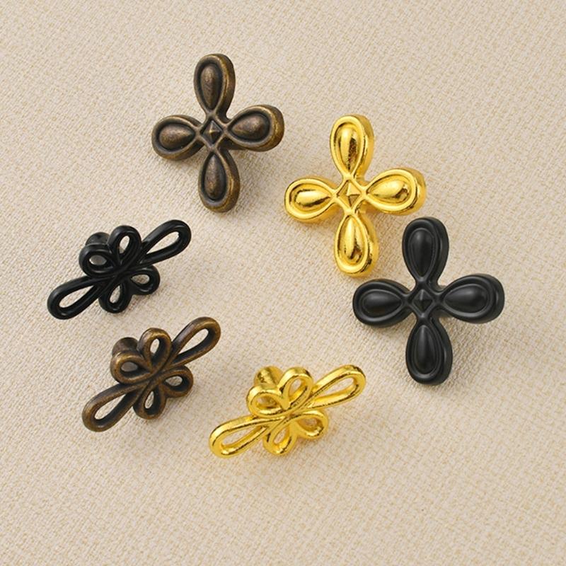 4lots Clovers Cabinet Pull Retros Brasses Heavy Type Zincs Alloys Handle for Cupboard Dresser Drawers