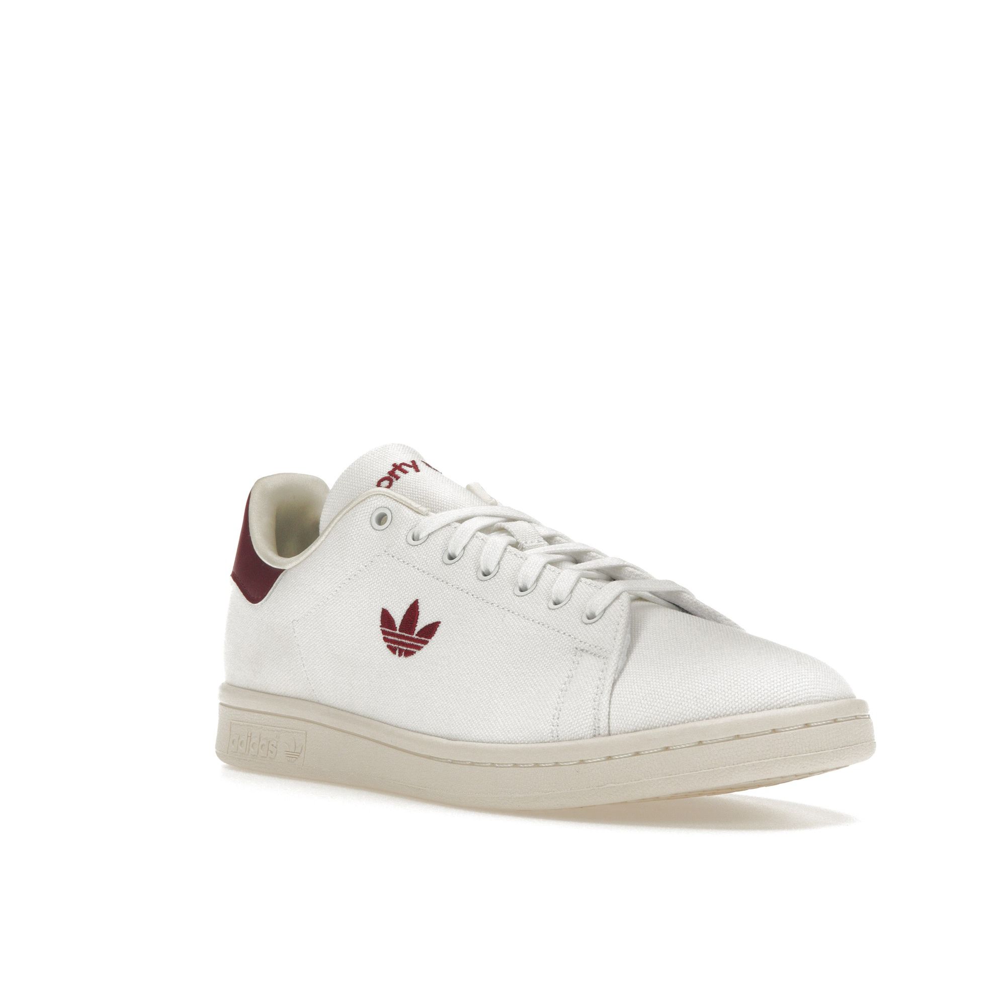 Спортивные и Роскошные x adidas Stan Smith Белые Бордовый Колледж Унисекс Кроссовки — фото 2