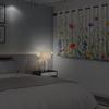 Wildflowers Floral Green Plants Window Curtains Blackout Washable Polyester Fabric Bedroom Living Room Home Decor Curtain 2 Pcs