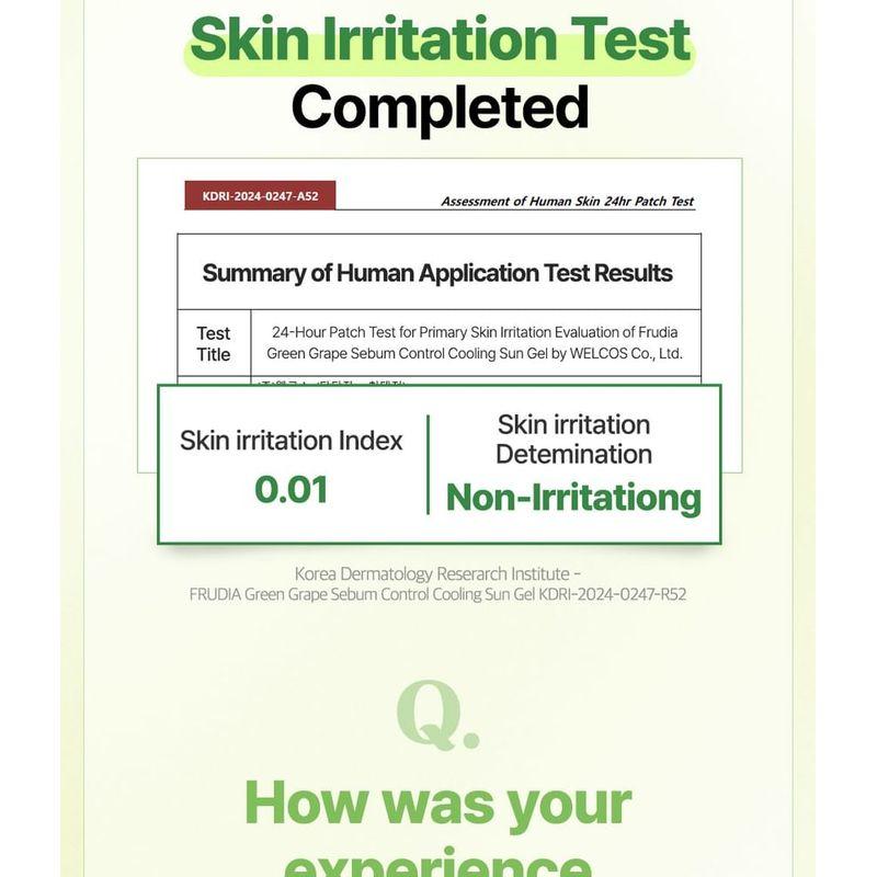 FRUDIA - Green Grape Sebum Control Sun Gel