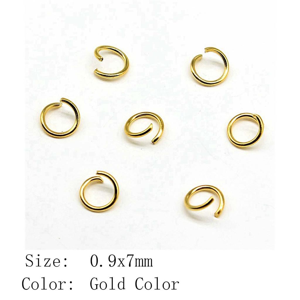 Wedding Anniversary Jewelry Materials Open Jump Rings 5 Colors 6 Sizes Accessories Parts Souvenir Accessories Parts