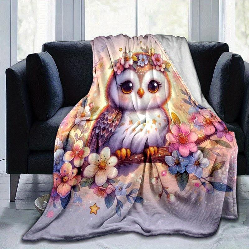 1pc Eagle Printing Lightweight Flannel Blanket, Comfortable and Warm Blanket, for Camping Sofa Bed and Couch Office, in All Seasons