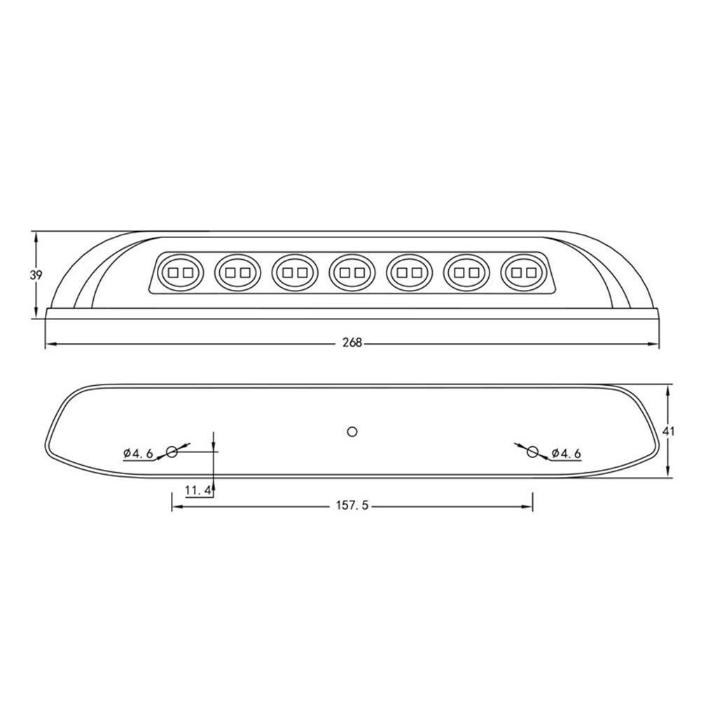 Innenbeleuchtung RV LED-Licht Außen-LED Nicht-Verformung Schnelle Installation LED-Licht V Markise Veranda Außen V RV