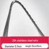 304 Stainless Steel 0.7mm Straight Tie Wire for DIY and Outdoor Binding