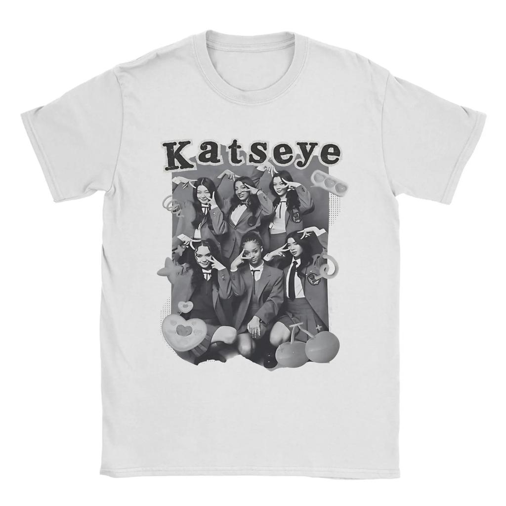 KATEYE KPop Girl Group Mens TShirt 100 Cotton Graphic Top Fashion Famous Band Comfortable Women And Men Tshirts