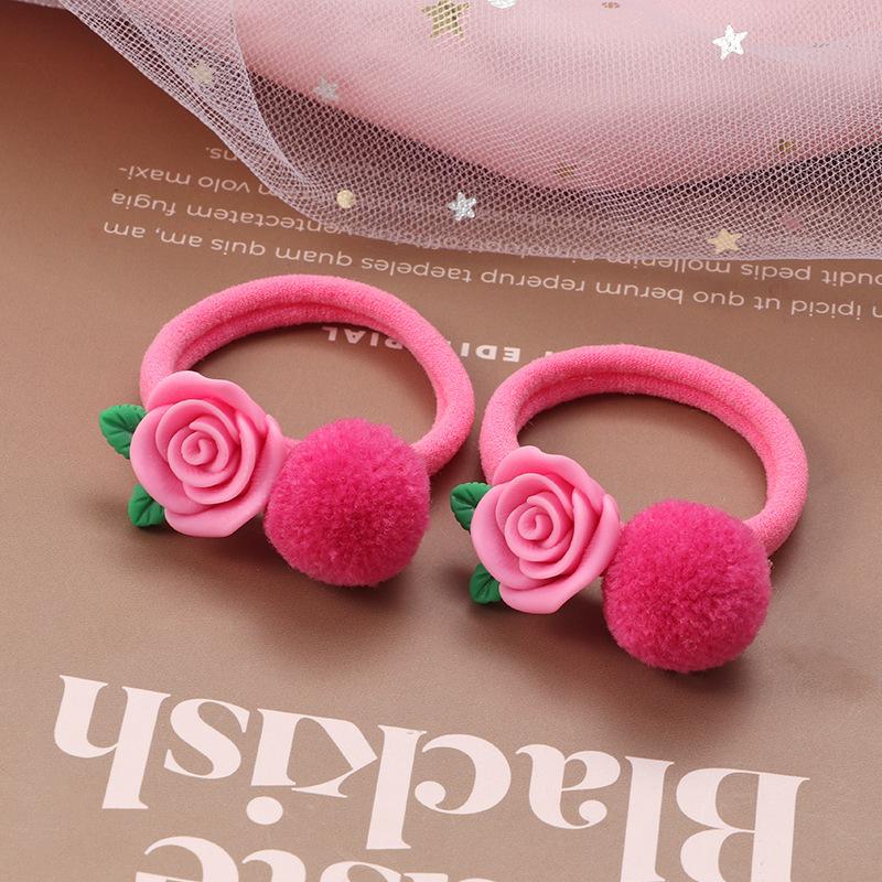 2KS Nové Sladké Roztomilé Vlasové Koule Králičí Dívka Dětské Elastické Gumičky do Vlasů Dětské Gumičky do Vlasů Princeznovské Vlasové Doplňky Dětské Pokrývky Hlavy