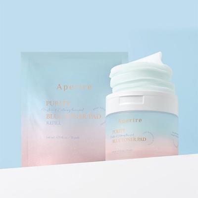 70 reine blaue Toner-Pads Original + 70 Nachfüllungen
