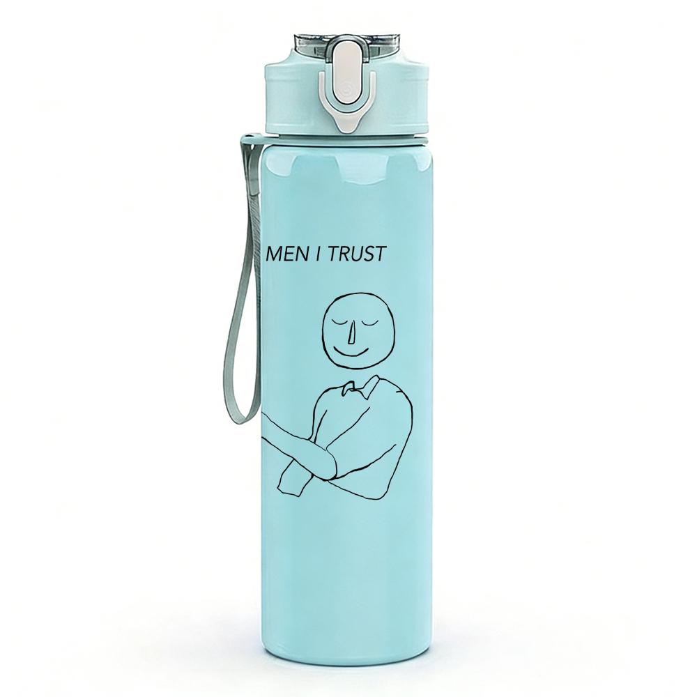 1PC Baby Kid Minimalist Line Sketch Print 750ml Portable Sports Water Bottle Leakproof Gym Outdoor Travel Drink Cup