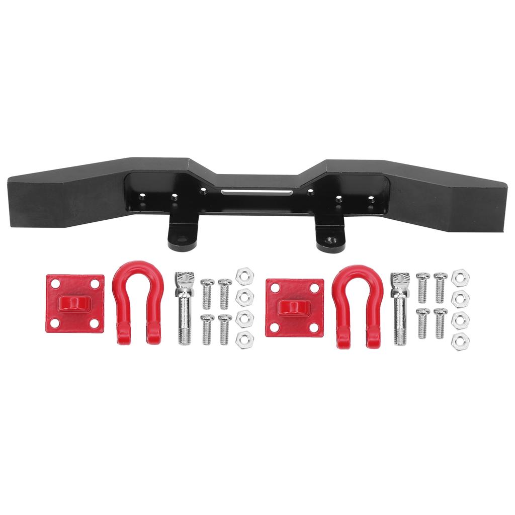 Aluminiumlegierung Frontstoßstange CNC Polierte Oberfläche DIY für 116 RC Auto Upgrade Teile Schwarz