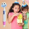 4-in-1 Cartoon Ballpoint Pen Cute Big Mouth Gel Pen with Multi-Color Ink Fun Writing Tool for Students Journaling