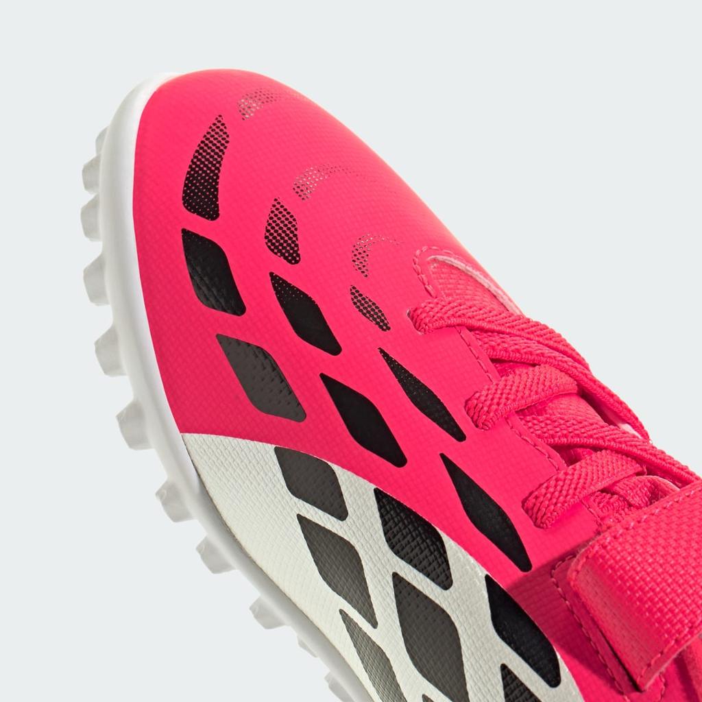 adidas PREDATOR CLUB Hook-and-Loop Turf Football Kids JS0367 Kids' Performance Sports Shoes Lucid Red / Core Black / Cloud White
