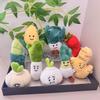 Cute Soft And Plush Vegetable Keychain Toys Including Garlic Onion Chili And Characters Corn