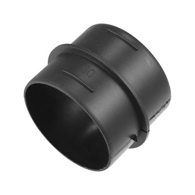 Conector de Duto de Ar para Carro ABSOPRO Reto Conector de Junção de Duto de Aquecedor de Ar 60mm Diâmetro Externo Plástico Preto
