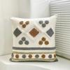 Federa Cuscino Decorativo in Velluto Ricamato 45x45CM Copricuscino Lombare Stampa Bohemien Decorazione Casa