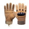 1 Pair Outdoor Gloves Touchscreen Compatible Full Finger Gloves with Soft Knuckle Protection