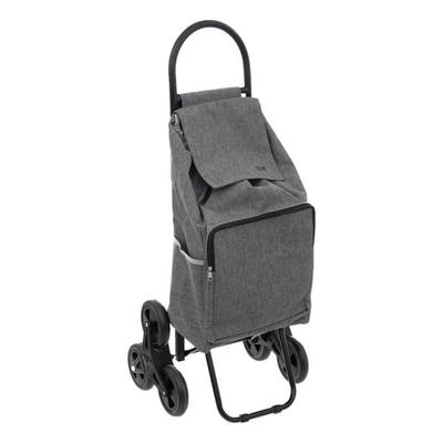 "Nomade" 6-wheel Market Trolley with Integrated Atmosphera Insulated Pocket - Grey