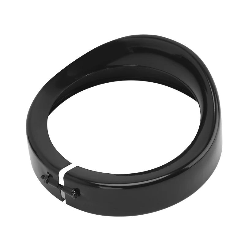 

Светодиодный ободок-визор для мотоциклетной фары 7 +4,5 , крышка для противотуманной фары для Harley Touring Road King Electra Glide Softail FLD/FLH