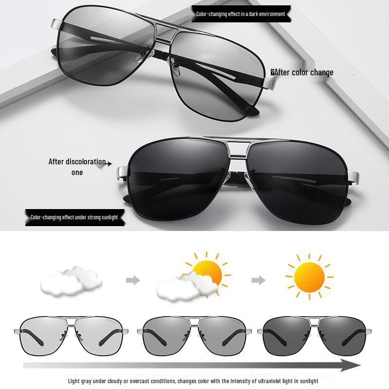 Men's Polarized Day & Night Color-Changing Driving Sunglasses