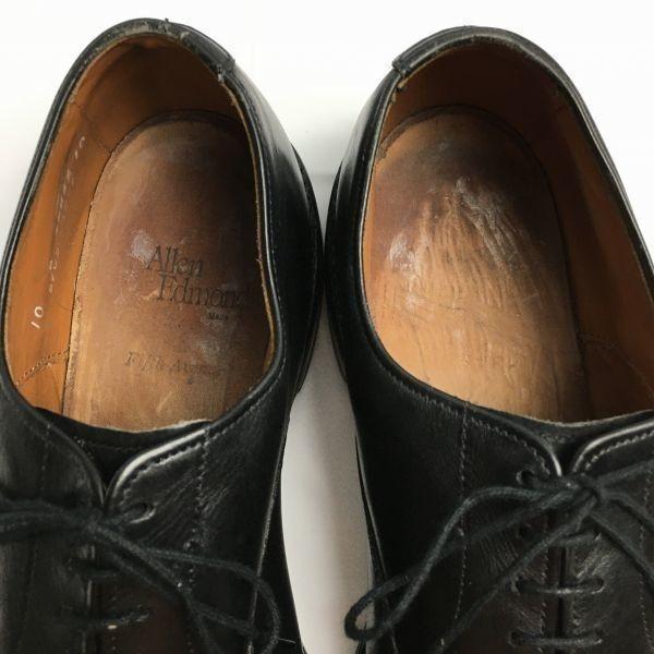 Rare Vintage Allen Edmonds Fifth Avenue Cap Toe Shoes Black size 10B 26.5-27.0 Men's(USED)