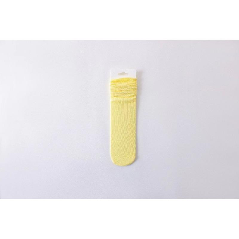 Women's Summer Thin Solid Color Vertical Stripe Curling Mid Tube Ice Ice Pile Socks