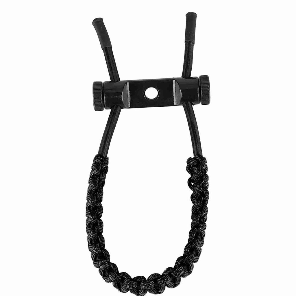1Pc Archery   Compound Bow Wrist Sling   Cord Rope For Adult (Black)