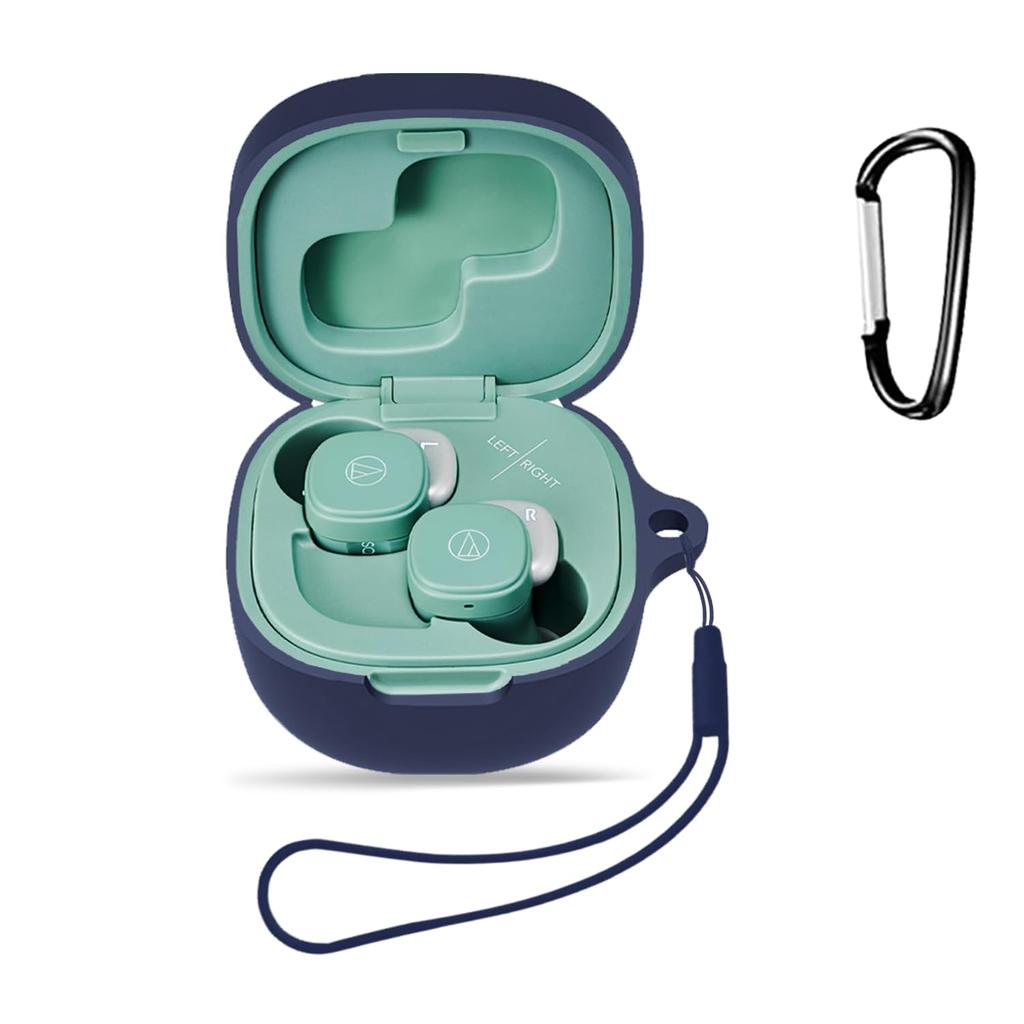 STB Compatible Case Protective Case Headphone Case KONXISA Silicone Material Easy To Wear Shockproof Waterproof Dustproof Washable Carabiner Included