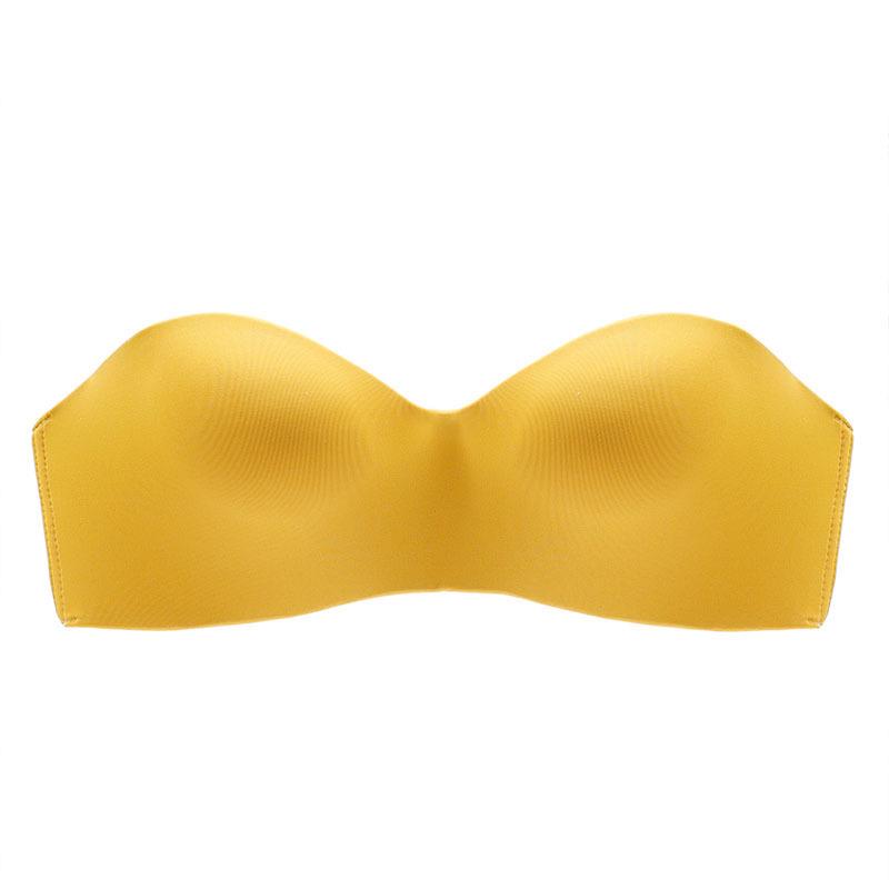 Women's Seamless Adjustable Strapless Marshmallow Bra - Wire-Free, Anti-Slip, Side Support